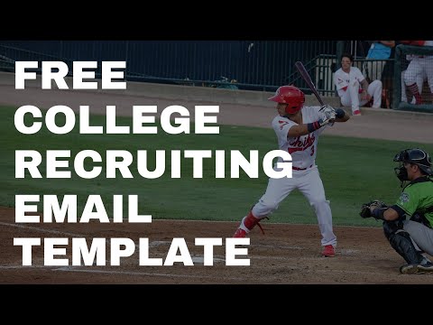 Baseball Recruiting Email Template Jobs Ecityworks