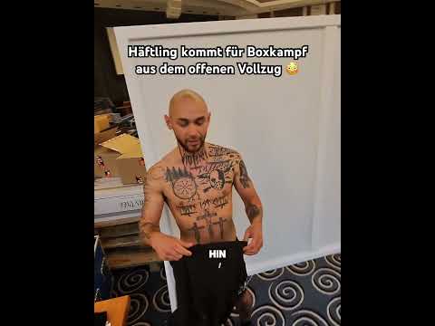 @tomhype1998 kommt für einen Boxkampf aus dem offenen Vollzug.