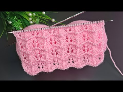 İki şiş kolay örgü yelek model anlatımı 🧶Eays crochet knitting patterns