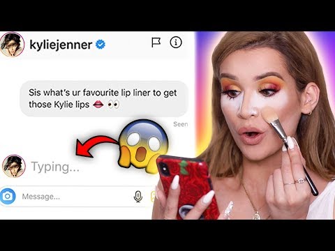 DM'ing CELEBRITIES to PICK my FULL FACE OF MAKEUP! *it worked!!*