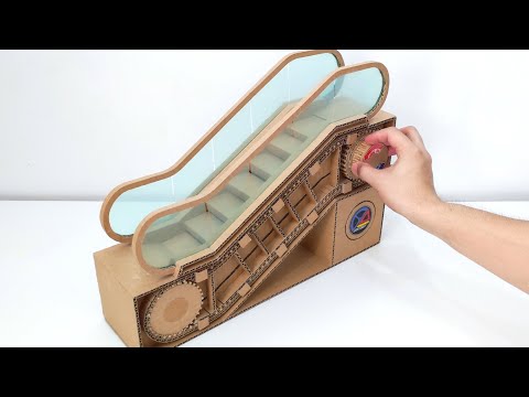 First Ever Beautiful Handmade Escalator Cardboard Model | Cardboard Creation 2025