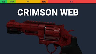 R8 Revolver Crimson Web Wear Preview