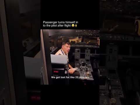 Passenger turn himself into the pilot after the flight