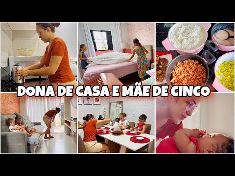 SOZINHA COM 5 FILHOS | UMA MANHÃ COM A GENTE NAS FÉRIAS | CASA LIMPA 🧼