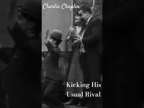 Charlie Chaplin. Kicks His Usual Rival.  #viral #subscribe #shorts #funny #comedy #trending #youtube