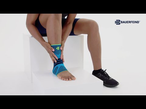 Erfahre wie die Sportbandage Sportbandage Sports Ankle Support Dynamic das Sprunggelenk unterstützt!