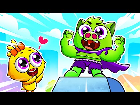 My Friend is Superhero 🧛🦹‍♀️🧜‍♀️ Superhero Friend Save The World😍| Lamba Lamby Kids Songs