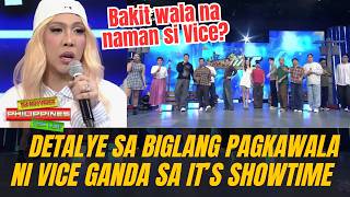DETALYE sa BIGLANG Pagkawala ni Vice Ganda sa Showtime at Bakit halos dalawang linggo na siyang wala