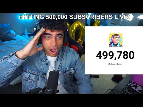 HITTING 500,000 SUBSCRIBERS LIVE