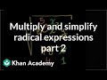 Simplifying Radical Expressions and Roots