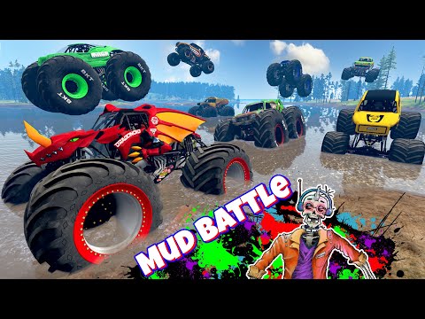 Monster Truck Mud Battle LIVE #30 | BeamNG Drive - Griff's Garage