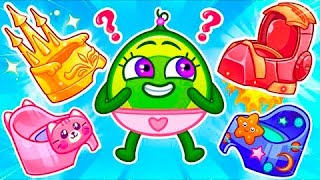 Which Potty is the Best for Avocado Baby?🚽 || Kids Cartoons by Pit & Penny Learn and Grow