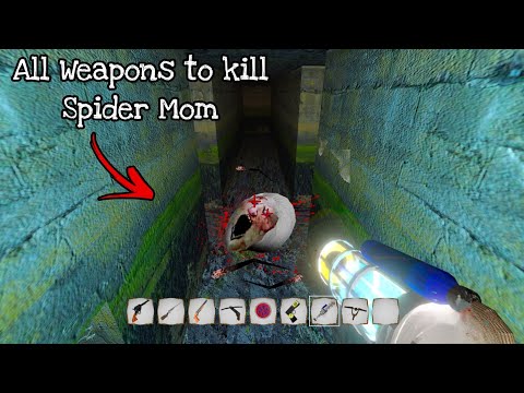 Using All Unlimited Weapons To kill Spider Angline with plasma Gun!