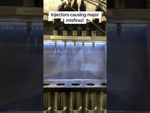 Injectors causing major misfires! #weldwheels #automobile #carworkshop #mechanic