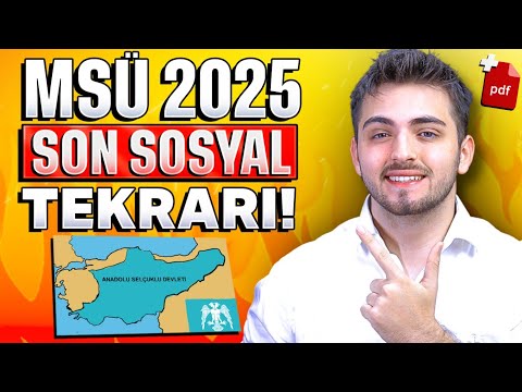 2025 MSÜ SON SOSYAL TEKRARI! 🔥  | KESİN GELECEK KONULAR | #msü #msü2025