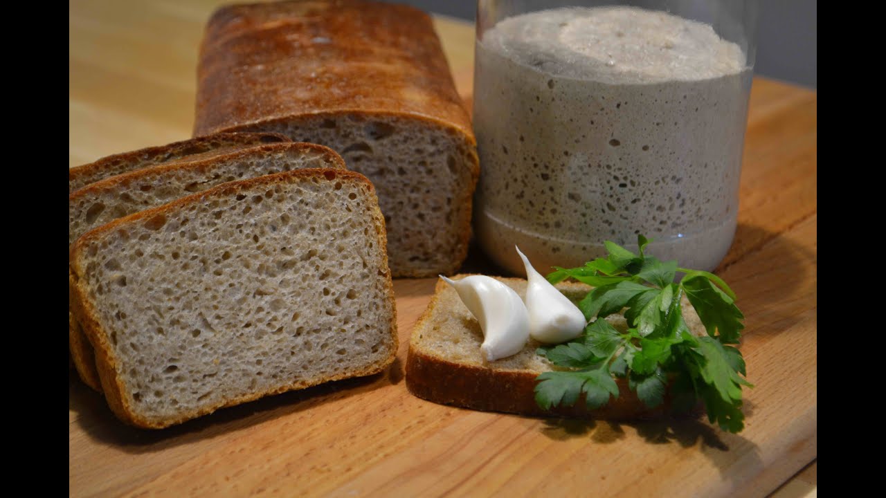 ЗАКВАСКА для бездрожжевого хлеба ДОМАШНИЙ ХЛЕБ на закваске Homemade bread without yeast