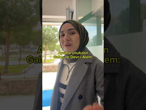 Tüm gün ayağında foş foş galoşla gezdin mi hiç…