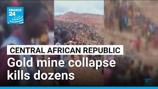 YouTube video thumbnail: Hopes Fade After Central African Republic Gold Mine Collapse Kills Dozens
