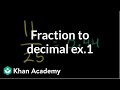 Converting Fractions to Decimals: A Practical Approach