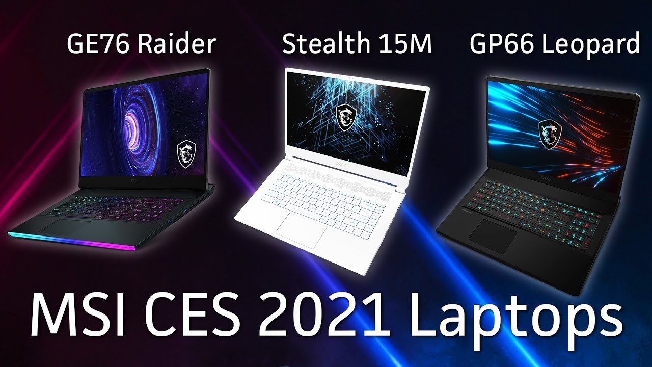 MSI showcases RTX-30 series laptop at CES 2021