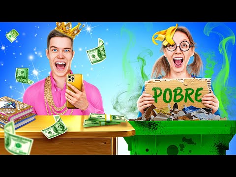 🌟 ¡Presidente Rico VS Estudiante Quebrado! Cómo Volverse Popular 🌟