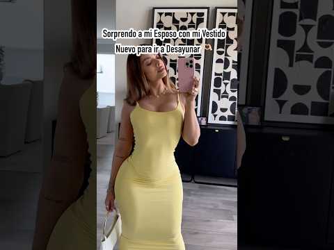 Sorprendo a mi Esposo con mi Vestido nuevo para ir a Desayunar