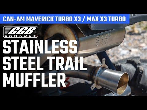 GGB Stainless Trail Muffler for Can-Am Maverick X3 Turbo / Max X3 Turbo |  Product Overview
