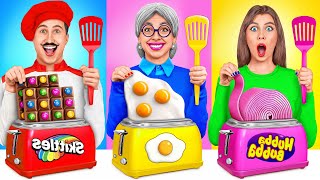 Reto De Cocina Yo vs Abuela | Ideas Locas Para Cocinar de TeenDO Challenge