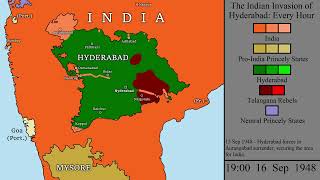 The Indian Invasion of Hyderabad: Every Hour