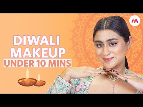 GRWM For Diwali Under 10 mins | Diwali Glam Makeup Tips | Festive Makeup Tutorial | Myntra