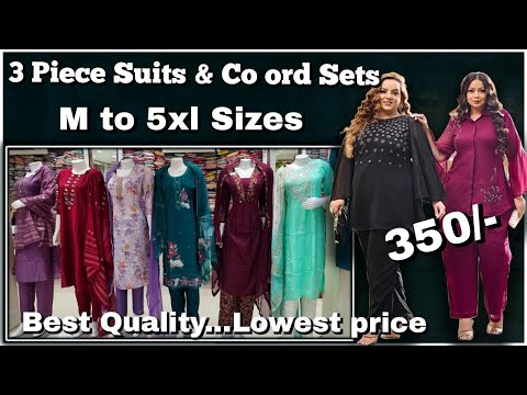 Trending 3 Piece Suits & Stylish partywear Co-ords in Budget 💥 Upto 5XL | Premium Look, Low Price!