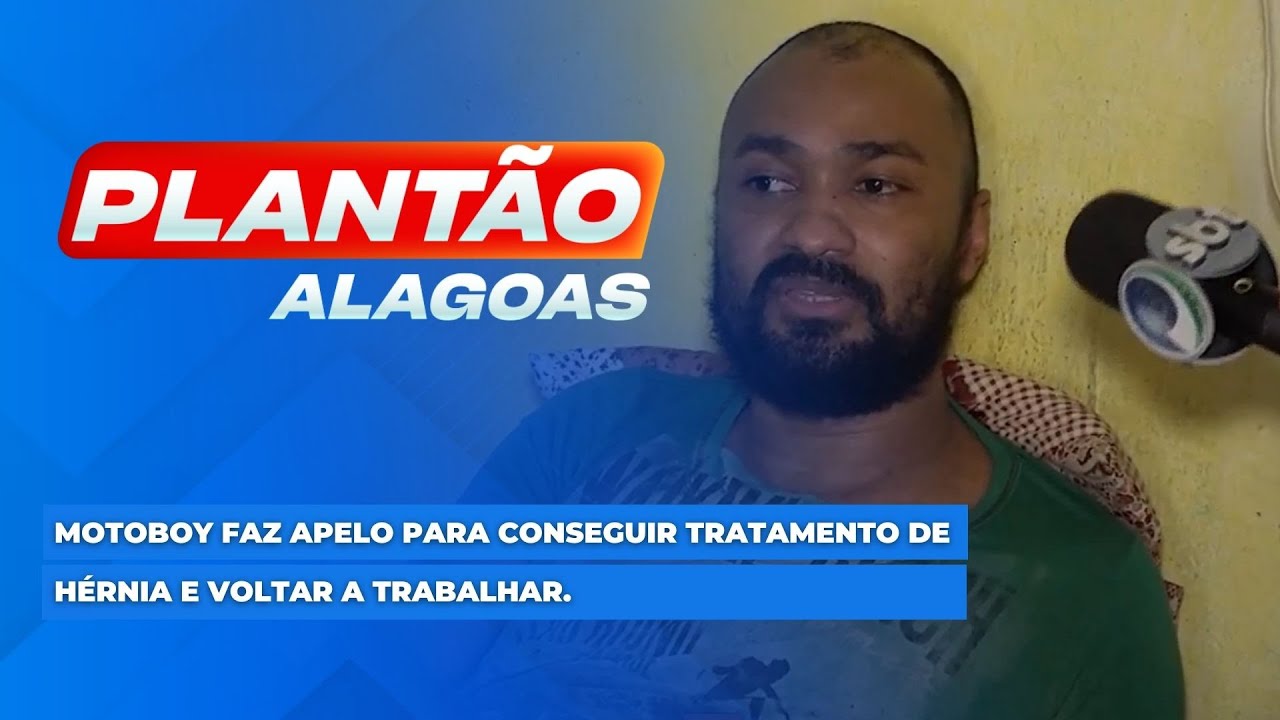 Motoboy faz apelo para conseguir tratamento de h&eacute;rnia e voltar a trabalhar.