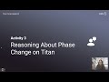 Understanding Titan: Evidence and Reasoning