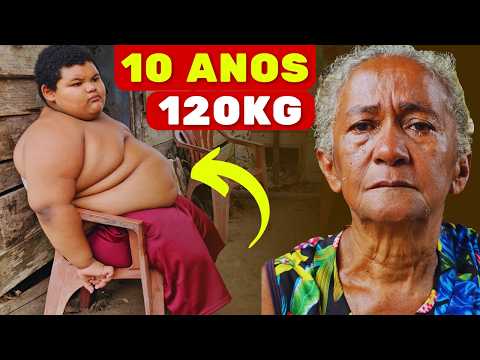 ELES VIVEM ISOLADOS! O DRAMA DA VÓ QUE CRIA NETO DE 10 ANOS COM 120KG