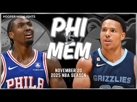 Philadelphia 76ers vs Memphis Grizzlies Full Game Highlights | Nov 20 | 2025 NBA Season