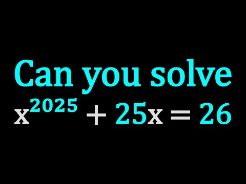 An Equation of Degree 2025! 😁