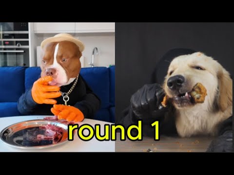 🍗 Chicken Drumstick Challenge | تحدي أكل أفخاذ الدجاج: Lulu vs. Her Friend – Who Wins? 🐶🔥