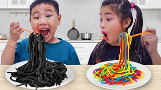 Annie and Johnny Learn How To Make Pasta for Kids