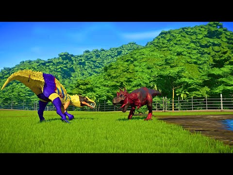 Wolverine vs. Evil T-rex in Jurassic World Evolution