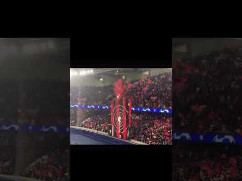 esto fue histórico #futbol #tifo #psg #milan #epico