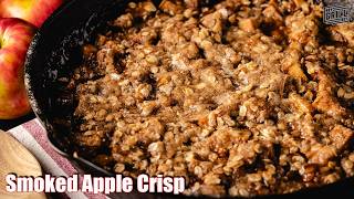 Smoked Apple Crisp in a Skillet