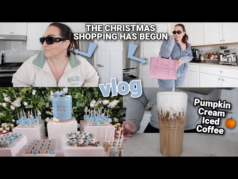 Holiday Shopping, Pumpkin Iced Coffee recipe, and the *perfect* banana bread | VLOG