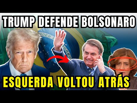 TRUMP responde JORNALISTAS e DEFENDE  BOLSONARO  a ESQUERDA RECUOU