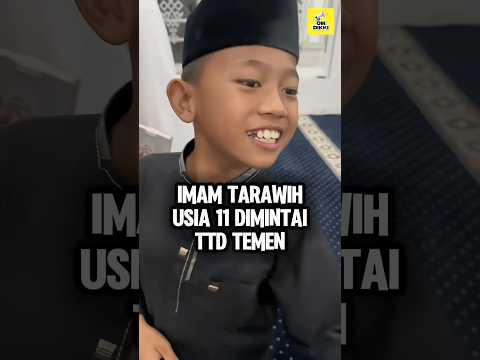 Imam Tarawih Paling Muda Jadi Perhatian Usai Sholat 😅 #shorts