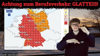ACHTUNG zum Berufsverkehr: GLATTEIS. Eisschichten können sich bilden!❄️