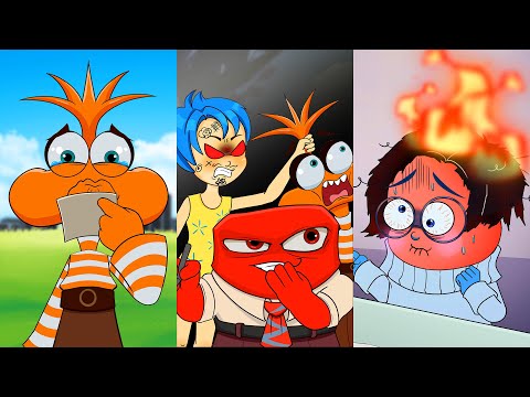 Inside Out 2 - The Nightmare of JOY, ANXIETY,... Living with ANGER 2! Inside Out 2 Cartoon Animation