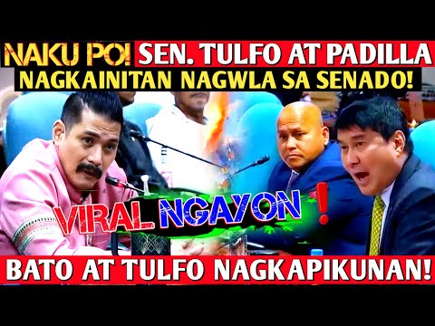 Naku po! sen. Robin Padilla,Raffy Tulfo at Bato nagkainitan nagwala sa senado!