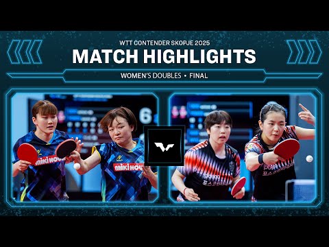 Odo/Yokoi vs Kim/Ryu | WD F | WTT Contender Skopje 2025