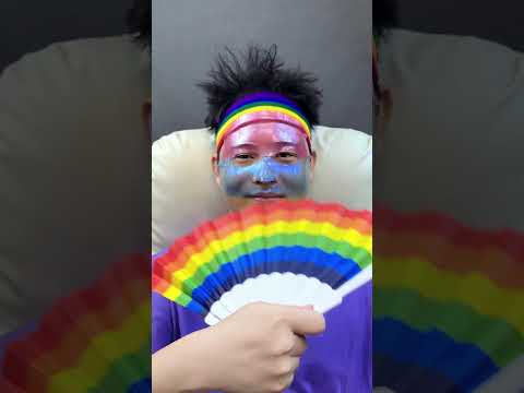 Rainbow color skin care ~ # immersive skin care # rainbow # decompression