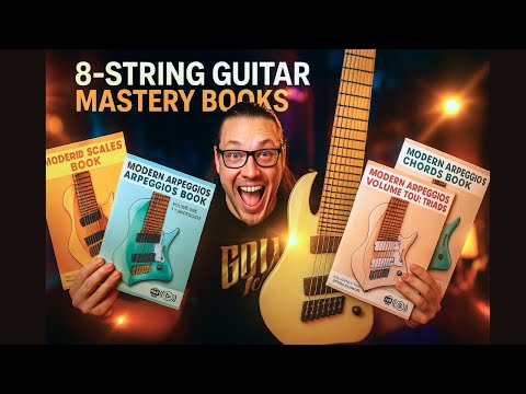 8-String Guitar Books - Learn Scales, Chords & Arpeggios